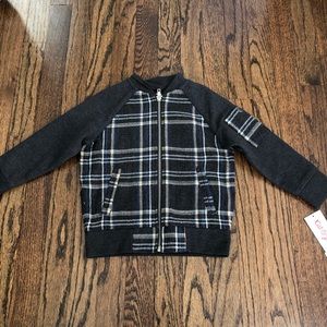 NWT Kids Plaid Bomber Jacket